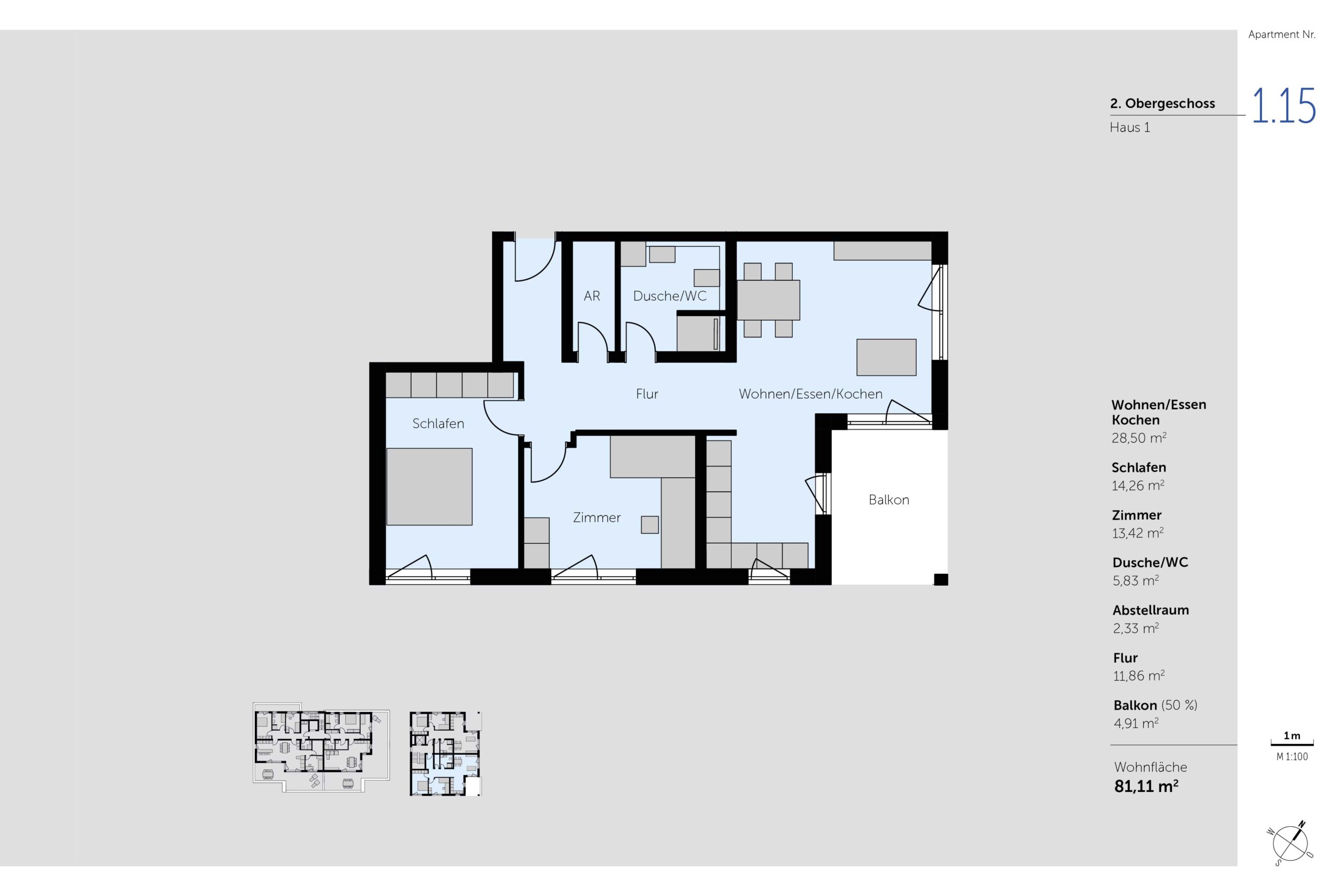 Wohnungsgrundriss Wellandstraße Apartement 4 – 2. OG Wohnungsgrundriss Wellandstraße Apartement 4 – 2. OG